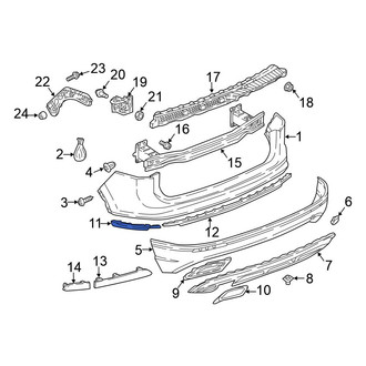Volkswagen OE - Front Right Lower Bumper Trim