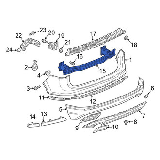 Volkswagen OE - Rear Bumper Impact Bar