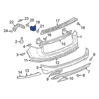 Volkswagen OE - Rear Right Inner Bumper Guide