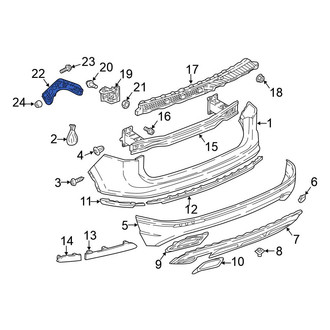 Volkswagen OE - Rear Right Outer Bumper Guide