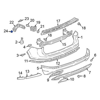 Volkswagen OE - Bumper Guide Nut