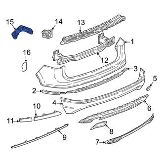 Volkswagen OE - Rear Left Outer Bumper Guide