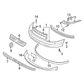 Volkswagen OE - Bumper Cover Retainer