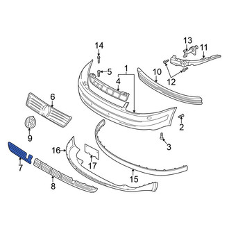 Volkswagen OE - Front Right Lower Grille