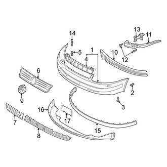 Volkswagen OE - Front Bumper - Bumper & Components