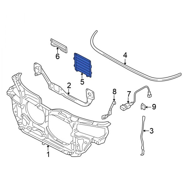 Radiator Support Air Deflector