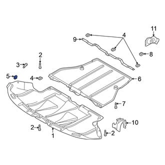 Volkswagen OE - Radiator Support Splash Shield Nut