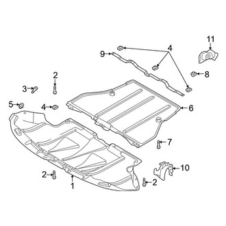 Volkswagen OE - Radiator Support - Splash Shields