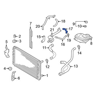 Volkswagen OE - Upper Radiator Coolant Hose