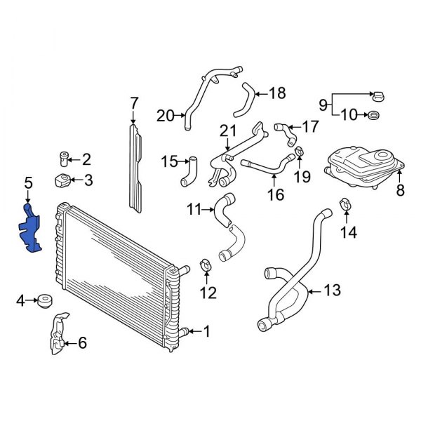 Radiator Support Baffle