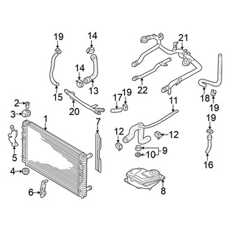 Volkswagen OE - Cooling - Radiator & Components (2.8L)