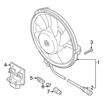 Volkswagen OE - Air Conditioner & Heater - Condenser Fan