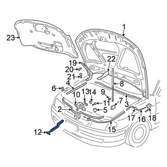 Volkswagen OE - Front Hood Safety Catch