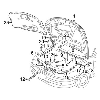 Volkswagen OE - Hood & Components