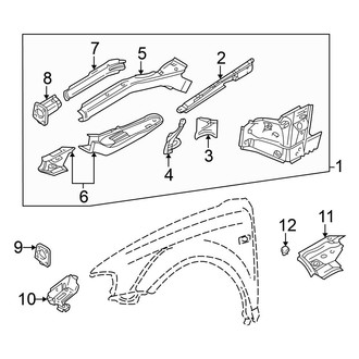 Volkswagen OE - Fender - Structural Components & Rails