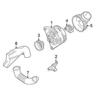 Volkswagen OE - Electrical - Alternator (GLS / GLS 4 Motion / GLX / GLX 4 Motion 2.8L)
