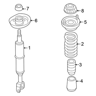 Volkswagen OE - Front Suspension - Struts & Components