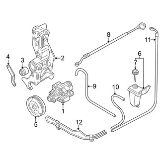 Volkswagen OE - Steering Gear & Linkage - Pump & Hoses (1.8L)