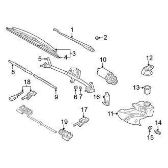 Volkswagen OE - Windshield - Wiper & Washer Components