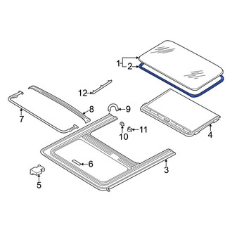 Volkswagen OE - Sunroof Glass Seal