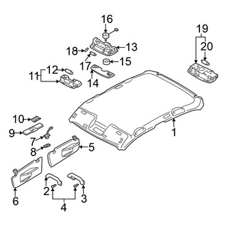 Volkswagen OE - Roof - Interior Trim (4 Motion / GLS / GLX Wagon)