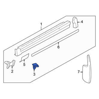 Volkswagen OE - Rocker Panel Molding Clip