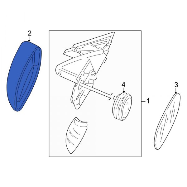 Door Mirror Housing