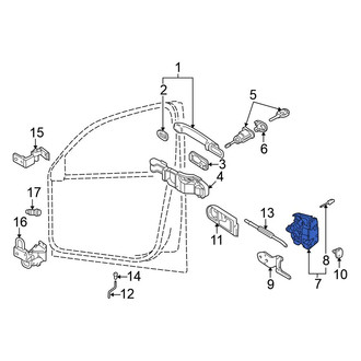 Volkswagen OE - Front Left Door Latch Assembly