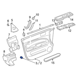 Volkswagen OE - Front Door Interior Trim Panel Retainer