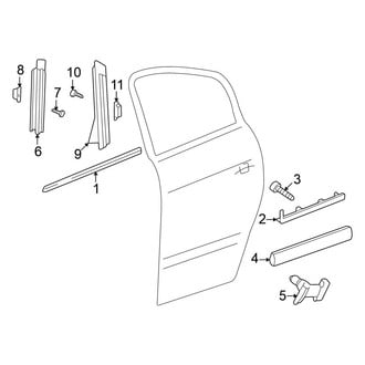 Volkswagen OE - Rear Door - Exterior Trim