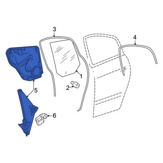 Volkswagen OE - Rear Right Window Regulator