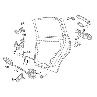 Volkswagen OE - Rear Door - Lock & Hardware