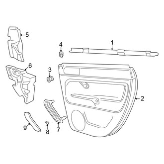 Volkswagen OE - Rear Door - Interior Trim