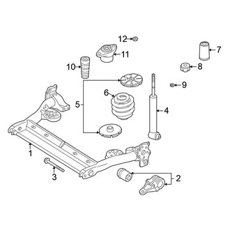 Volkswagen OE - Rear Suspension - Suspension Components (GLX Sedan FWD)