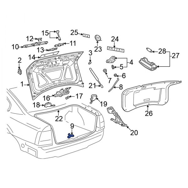 Deck Lid Striker