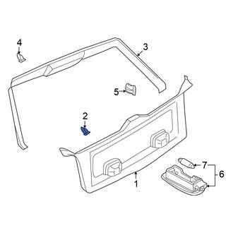 Volkswagen OE - Lower Liftgate Trim Panel Clip