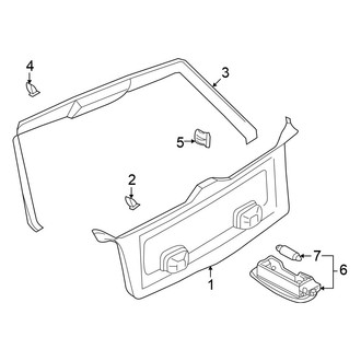 Volkswagen OE - Lift Gate - Interior Trim (4 Motion / GLS / GLX Wagon)