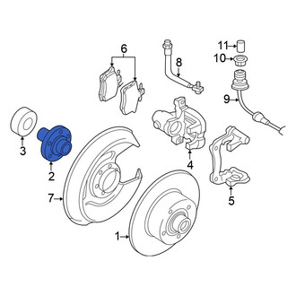 Volkswagen OE - Rear Wheel Hub