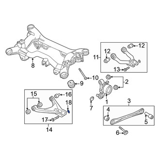 Volkswagen OE - Rear Alignment Camber Adjusting Eccentric