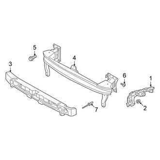 Volkswagen OE - Front Bumper - Bumper & Components (Mount Components)