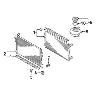 Volkswagen OE - Cooling - Radiator & Components (Engine Cooling)