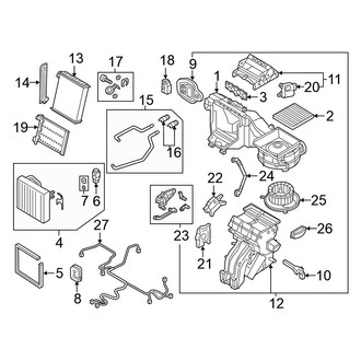 Volkswagen OE - Air Conditioner & Heater - Evaporator & Heater Components