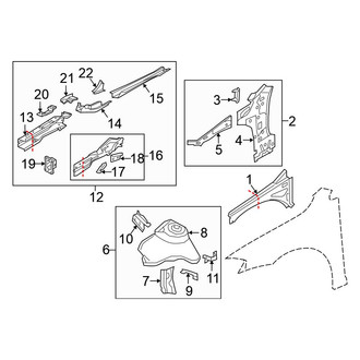 Volkswagen OE - Fender - Structural Components & Rails