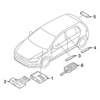 Volkswagen OE - Electrical - Keyless Entry Components