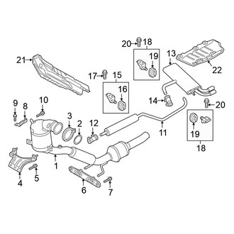Volkswagen OE - Exhaust System - Exhaust Components
