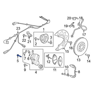 Volkswagen OE - Disc Brake Caliper Anchor Plate Bolt