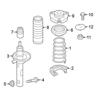 Volkswagen OE - Front Suspension - Struts & Suspension Components