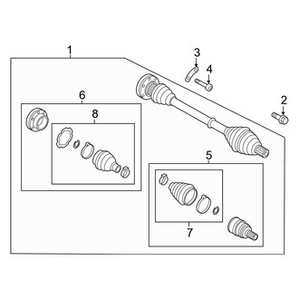 Volkswagen OE - Front Suspension - Drive Axles (Standard Tr)