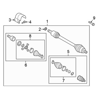 Volkswagen OE - Front Suspension - Drive Axles (Automatic Tr)
