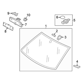 Volkswagen OE - Windshield - Glass